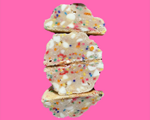 Load image into Gallery viewer, Birthday Cake Sugar Cookie with Vanilla Chips (12 Half Pack)