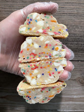 Load image into Gallery viewer, Birthday Cake Sugar Cookie with Vanilla Chips (12 Half Pack)