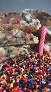 Birthday Cake Sugar Cookie with Vanilla Chips (12 Half Pack)