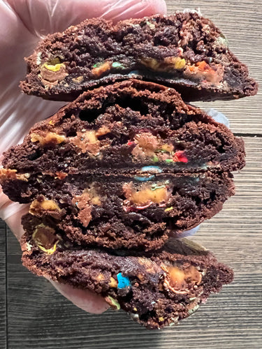 Chocolate Cookie with Caramel M&Ms (12 Half Pack)