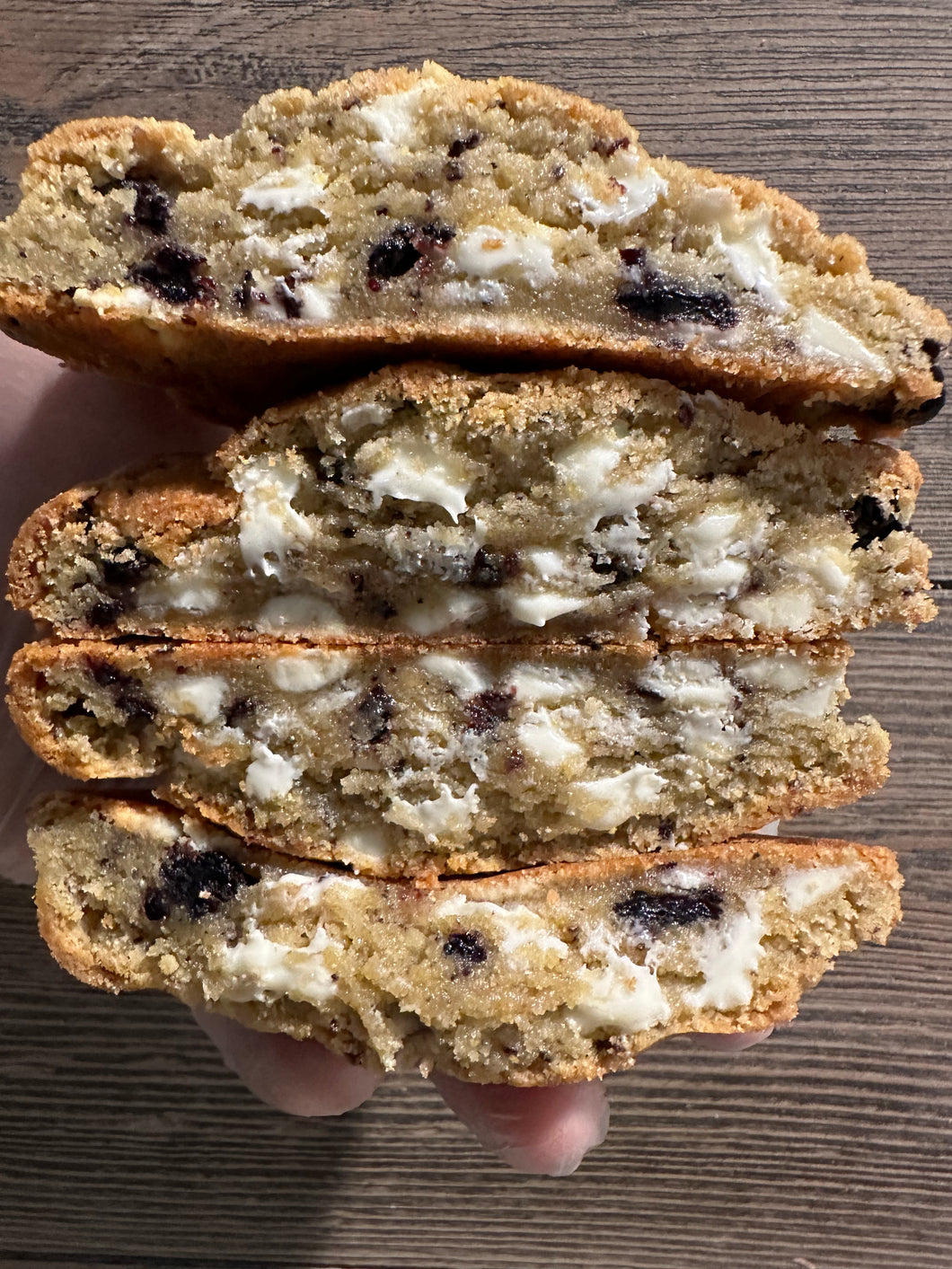 Honey Cornbread Blueberry Muffin Cookies (12 Half Pack)