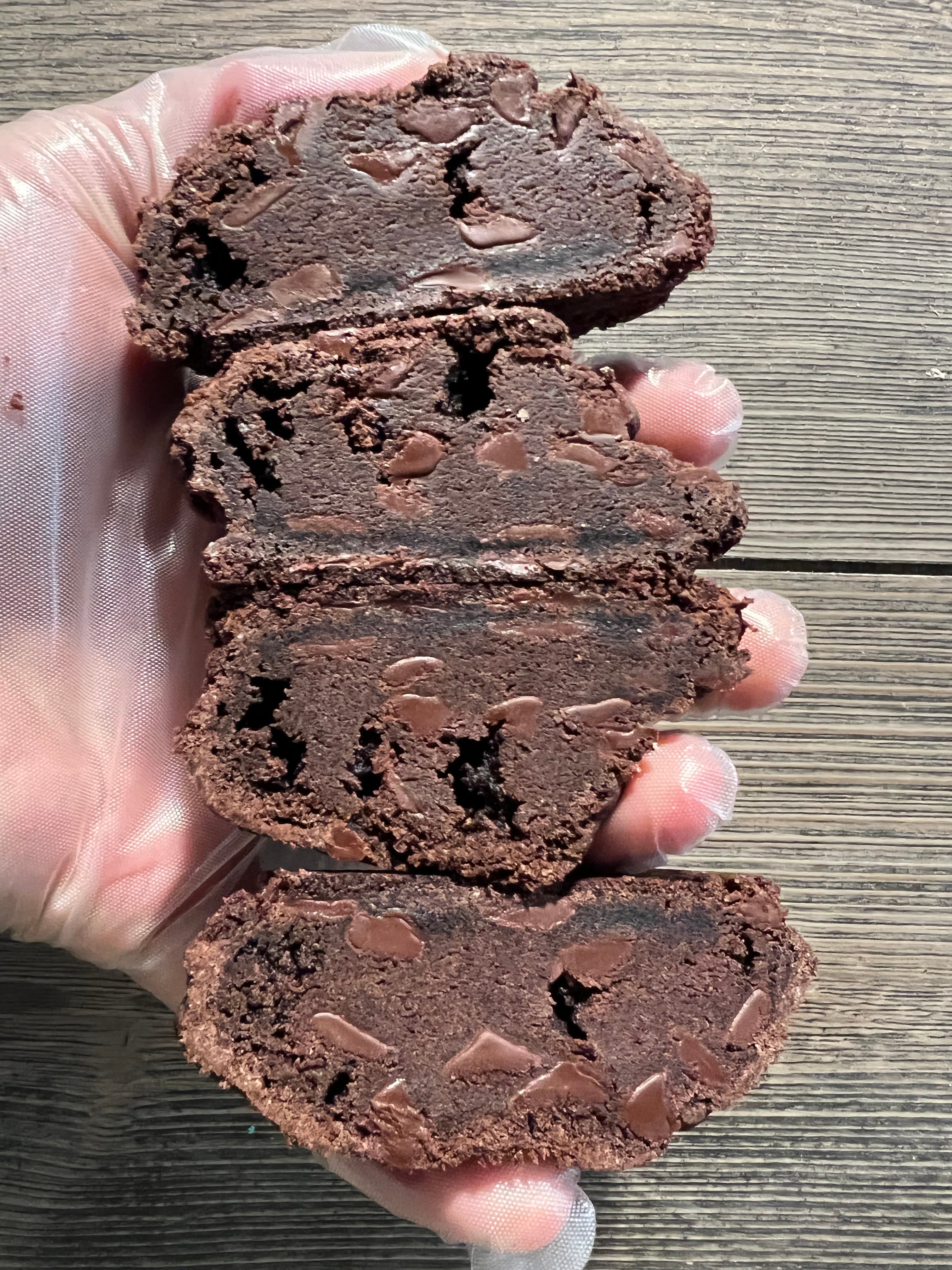 Double Dark Chocolate Chip Cookie – Halfsies Cookie Company LLC