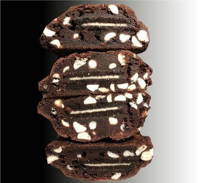 Oreo Stuffed Halfsies Black and White (12 Half Pack)