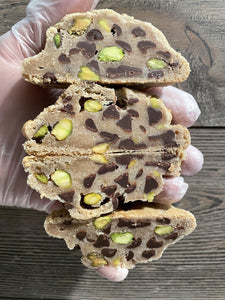 Pistachio filled Chocolate Chip Cookie (12 Half Pack)