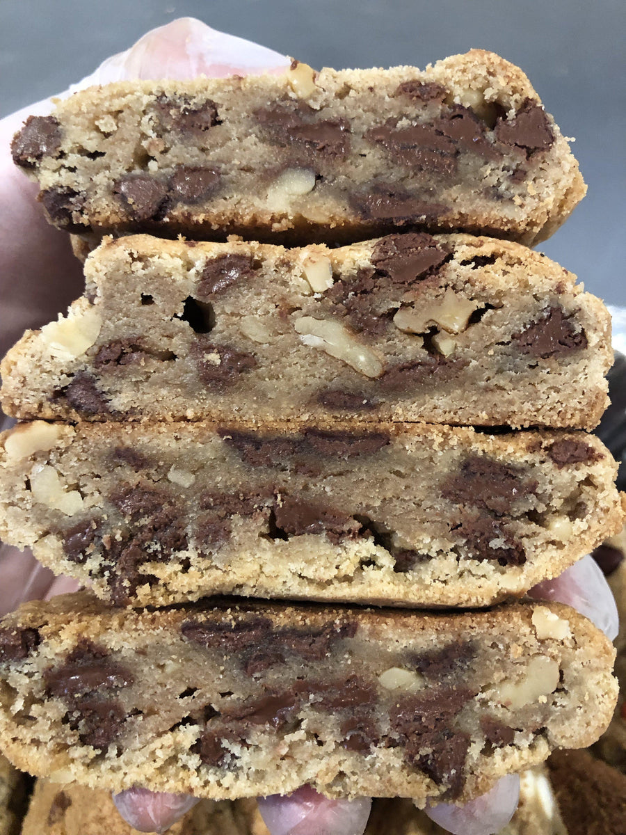 Walnut Filled Chocolate Chip Cookie – Halfsies Cookie Company LLC